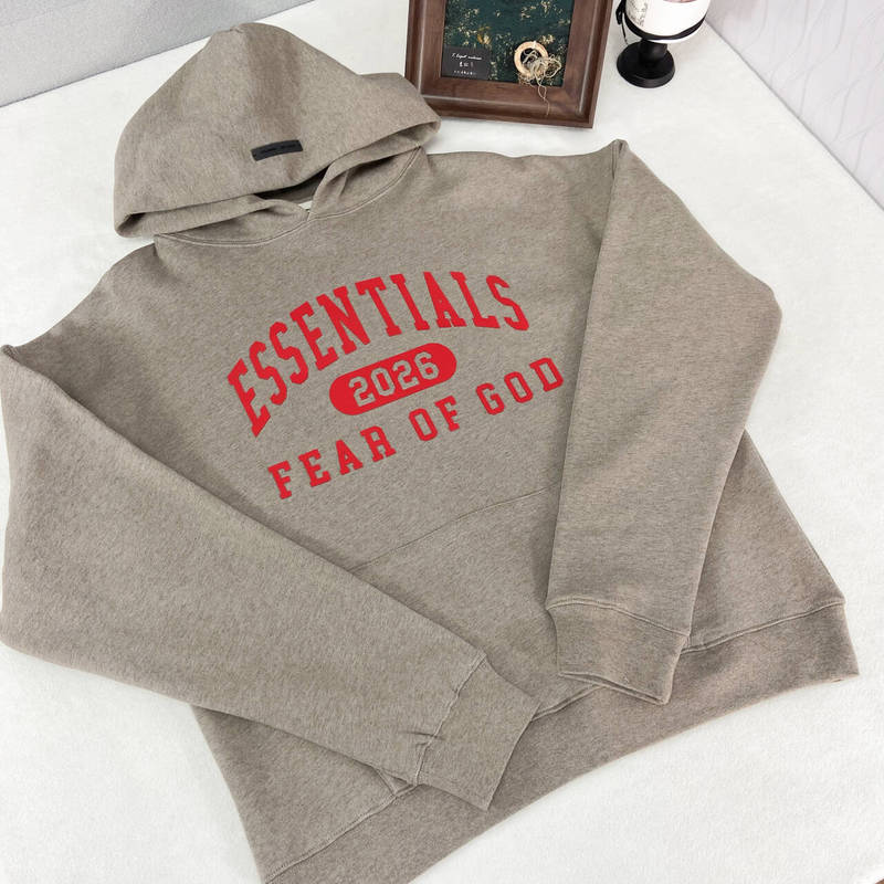 2026 New Model Fog Hoodie Ess Youth Loose Casual Hoodie Couple Pullover Hooded Top Men's Trendy