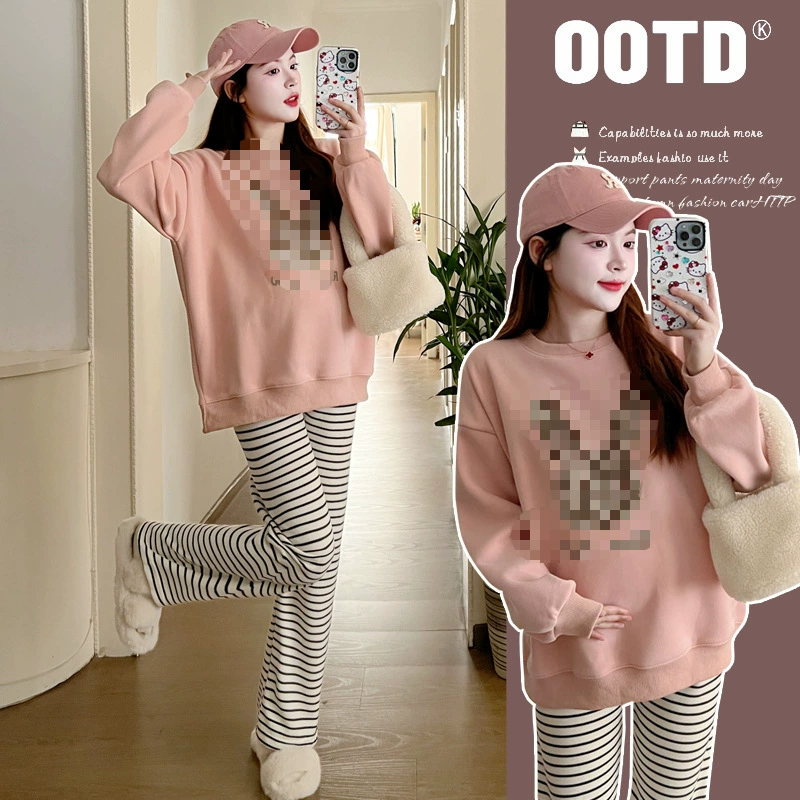 Spring rabbit, sweatshirt, Korean style