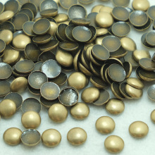 金色圆形金属烫片辅料牛仔饰品银色铆钉烫钻平底钻衣服