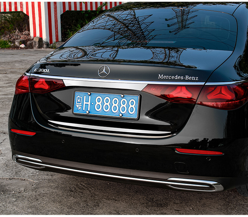Suitable for the New Mercedes-Benz E-Class Trunk Decorative Trim Strip E300L/E260L Tailgate Protection Strip Modification Accessories