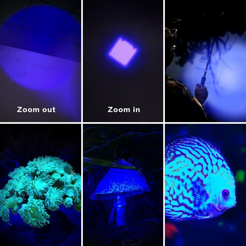 Cross-border hot sale UV flashlight SK68 white light/violet light/red light/green light/blue light/multi-purpose flashlight