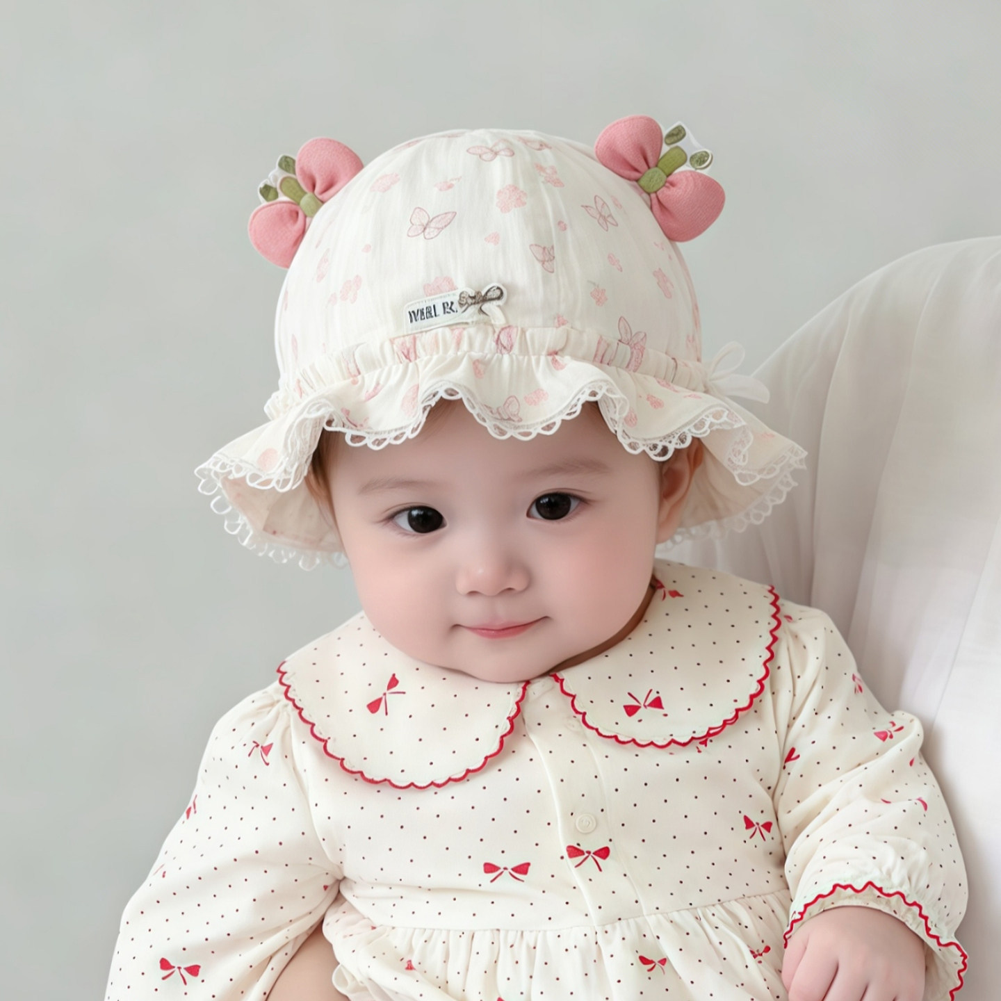 106059819@qq.com Primavera e autunno Parasole sottile regolabile Principessa Pescatore per bambine Neonato Cappello estivo_voghion.com