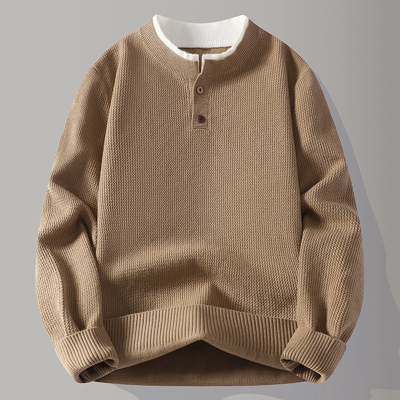 Cross-Border Can Be Shipped on Behalf of New Fake Two-Piece Sweaters for Young Men, Casual and Trendy Sweaters