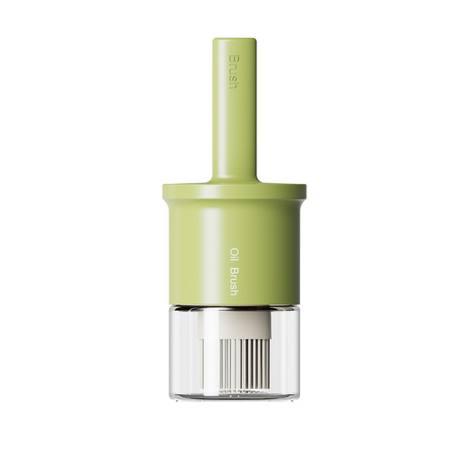 Oil brush household high temperature resistant silicone oil brush with bottle kitchen pancake food grade barbecue baking all in one oil brush bottle
