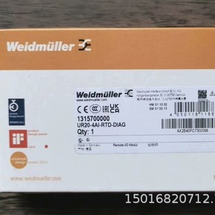 Weidmüller UR20-4AI-RTD-DIAG module postage physical one-year warranty in stock bargaining