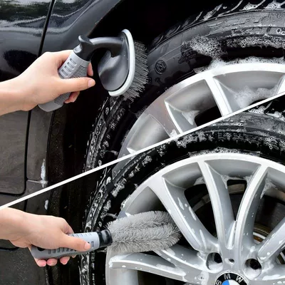 Car cleaning tools, tire brush clean wheel rim