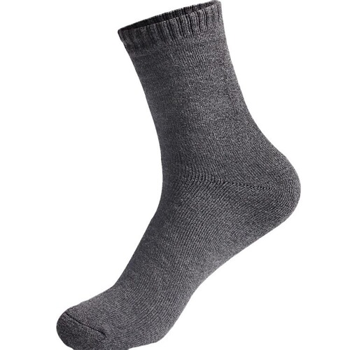 Socks for men in autumn and winter, velvet and thickened, winter men's stockings, mid-length trendy towel socks, extra thick and warm