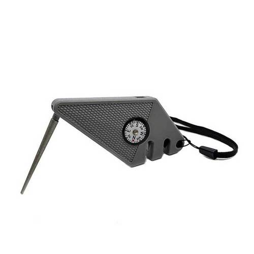 Multifunctional Mini Outdoor Knife Sharpener Compass Sharpening Stick Tool Diamond Portable Fishhook File Fishing Supplies
