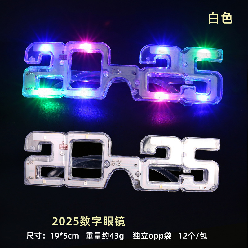 2025数字-白色
