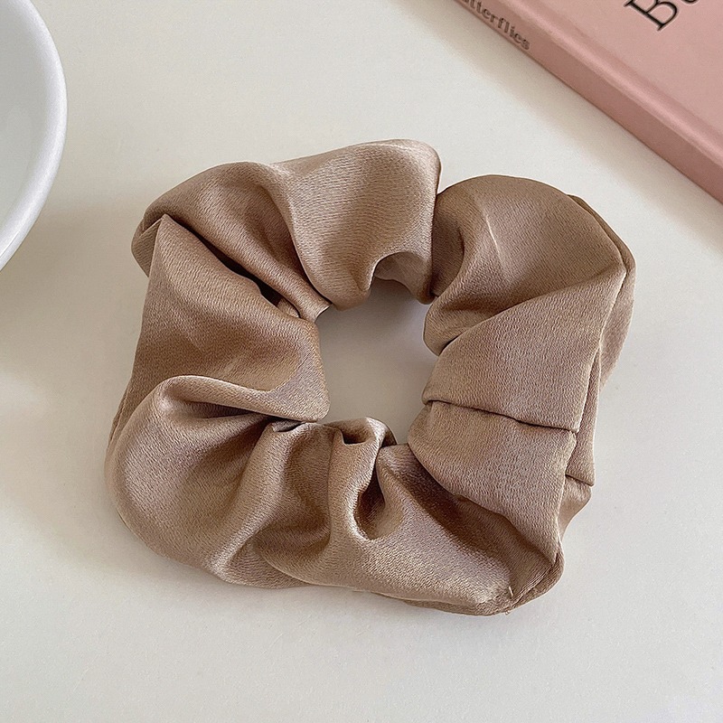 Temperamento satén anillo de cabello de bolas de cabello de mujer cuerda de cabello de alta elasticidad correa de goma duradera de alta calidad