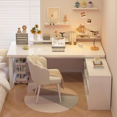 コンピュータデスクデスクトップホームコーナーデスク学習テーブル寝室デスク本棚一体型テーブルワークベンチeスポーツテーブル