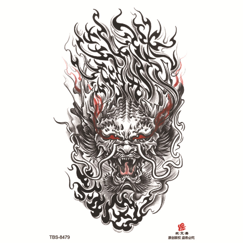 Pegatinas de tatuaje impermeables de brazo completo pequeño, símbolo de tótem, pegatinas de brazo pequeño, conjunto de ensamblaje al por mayor, suministro transfronterizo