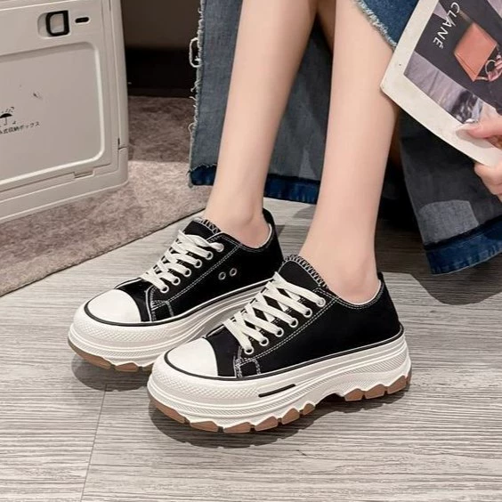 Ретро-кеды для женщин, весна-осень 2025, в гонконгском стиле, модные, дышащие, белые, в стиле INS, студенческие, на толстой подошве, повседневные кроссовки, трендовые