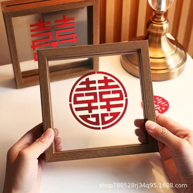 Wedding and Engagement Decorations, Simple Happy Word Stickers, Photo Frames, DIY Acrylic Ornaments, Gifts for the Newlyweds, Wedding Room Decoration
