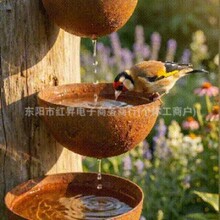 Rustic Metal 3?Tier Cascading Water Bowl Set������ٲ�ˮ