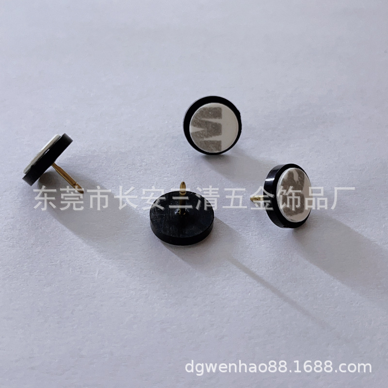 Suministro transfronterizo de cierres de mariposa de plástico, cierres de mariposa amarillos, espigas, accesorios de agujas, joyería de sombreros de mariposa de plástico transparente y ecológico.