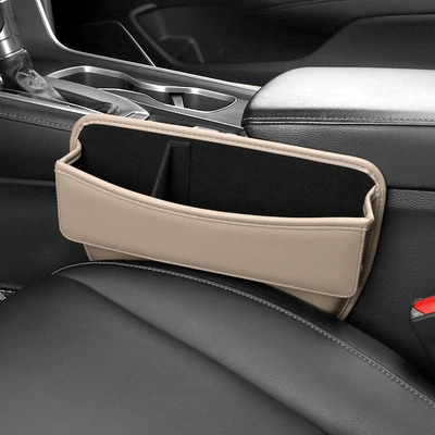 Car Gap Storage Box Car Car storage bag/box - folding-seat-box-beige1-piece