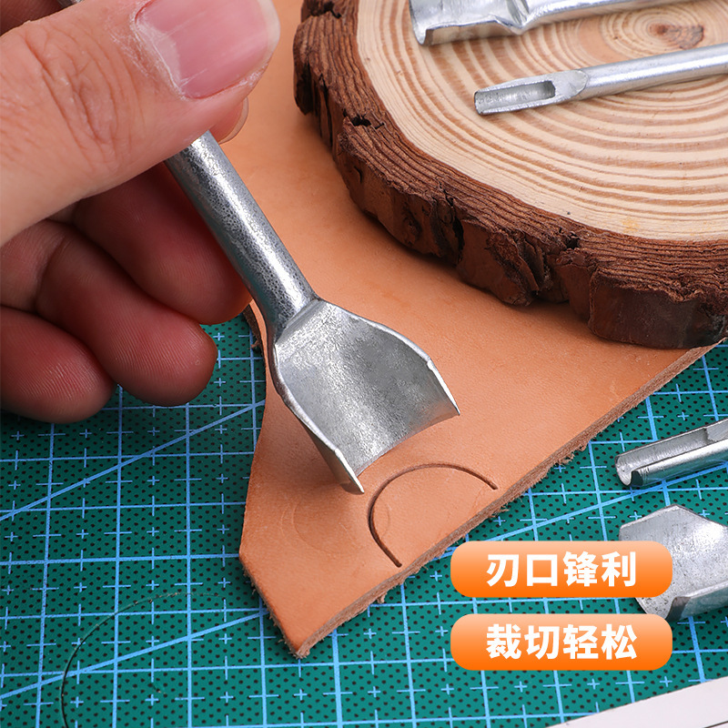1/4 1/2半円カット浅半円カットdiy革工具セットベルト尾カット浅半円カット|undefined