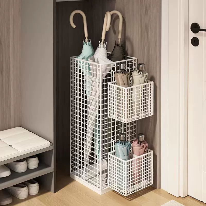 Umbrella, capacious storage system, drying rack with umbrella holder for commercial use for yoga