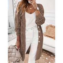 J 35942 Long-sleeve hollow plus-size cardigan �����οմ��뿪