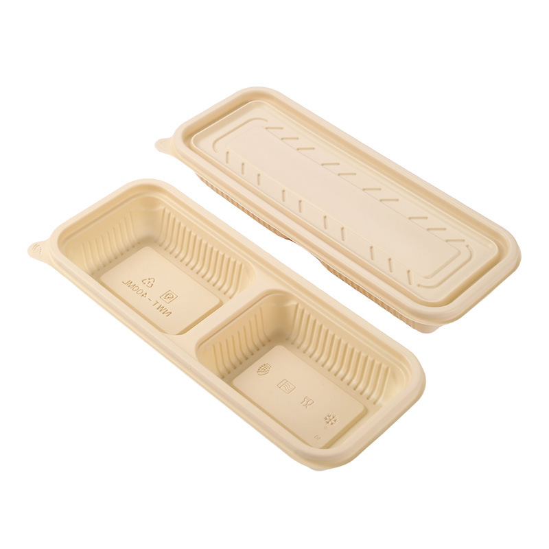 Almidón de maíz degradable para llevar de estilo japonés empaquetado para microondas de grado alimenticio