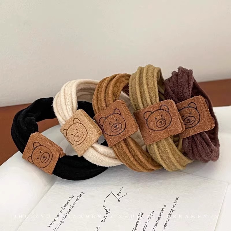 Liga de cabello 2025 – banda elástica de cuero duradero, alta gama, estilo sencillo y buena elasticidad