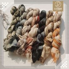 跨境货源手工扎染羊毛围巾复古文艺风薄款腈纶丝巾防晒遮阳披肩潮