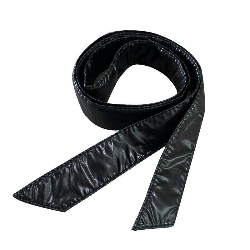 Nuevo cinturón de las mujeres de todo partido abajo chaqueta con cordones de algodón y engrosamiento simple abrigo vinculante arco decorativo sello de la cintura