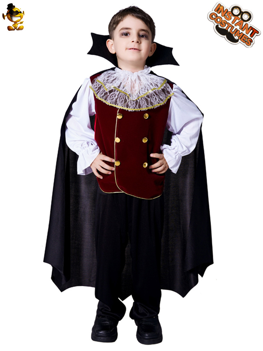 Niños horror vampiro niño traje Halloween fantasma Festival mascarada Cosplay partido rendimiento traje
