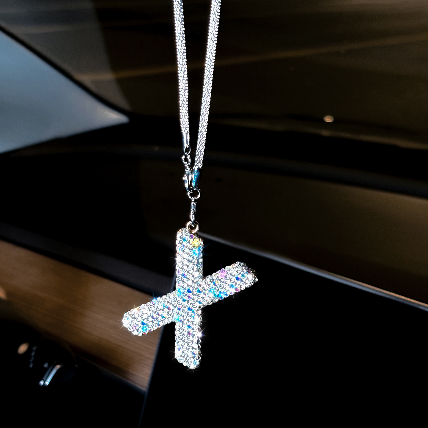 펜던트-다이아몬드 문자 [X]