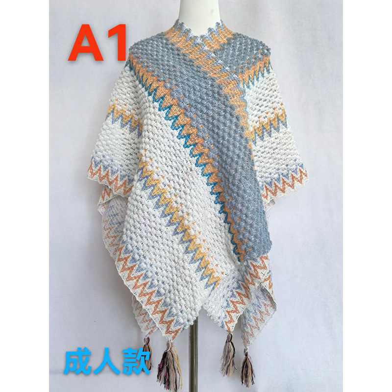 Ethnic-style scarf for women, summer sun protection large shawl, suitable for travel in Yunnan and Xizang, can be worn as a cape or outerwear, thin ethnic shawl