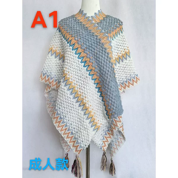 Ethnic-style scarf for women, summer sun protection large shawl, suitable for travel in Yunnan and Xizang, can be worn as a cape or outerwear, thin ethnic shawl