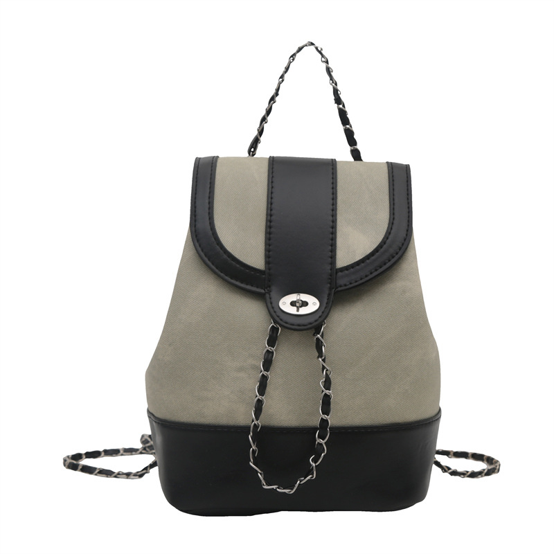 Otoño y invierno retro mochila de mujer 2024 nueva cadena versátil mochila exquisita mini mochila mate