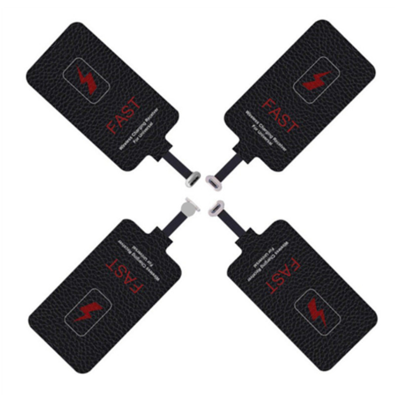 Venta al por mayor teléfono móvil receptor de carga inalámbrica carga rápida para Android Apple tipo-c Huawei carga inalámbrica recibir pegatinas