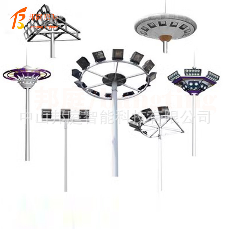 High pole lamp 10 meters 15 meters 20 meters outdoor football basketball court middle pole lamp square lamp lifting street lamp pole manufacturer