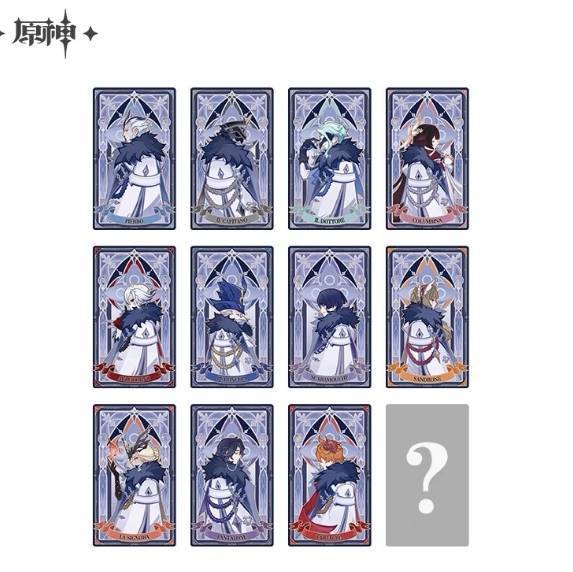 正版授权《原神》霜痕与权焰系列盲抽二次元周边谷子吧唧透卡立牌|undefined