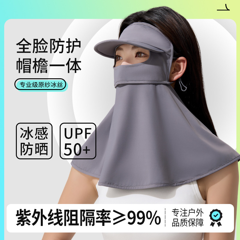 ✅ フルフェイス日焼け止めマスク、首保護、UV保護フェイスマスク、女性用夏用マスク、通気性のあるアイスシルクフェイスマスク|undefined