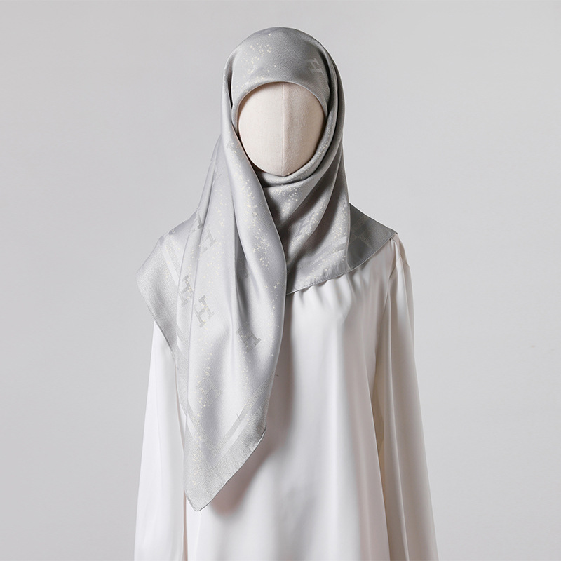 Turkish Women's Solid Colour Hijab Exquisite Multi-functional Shawl_voghion.com