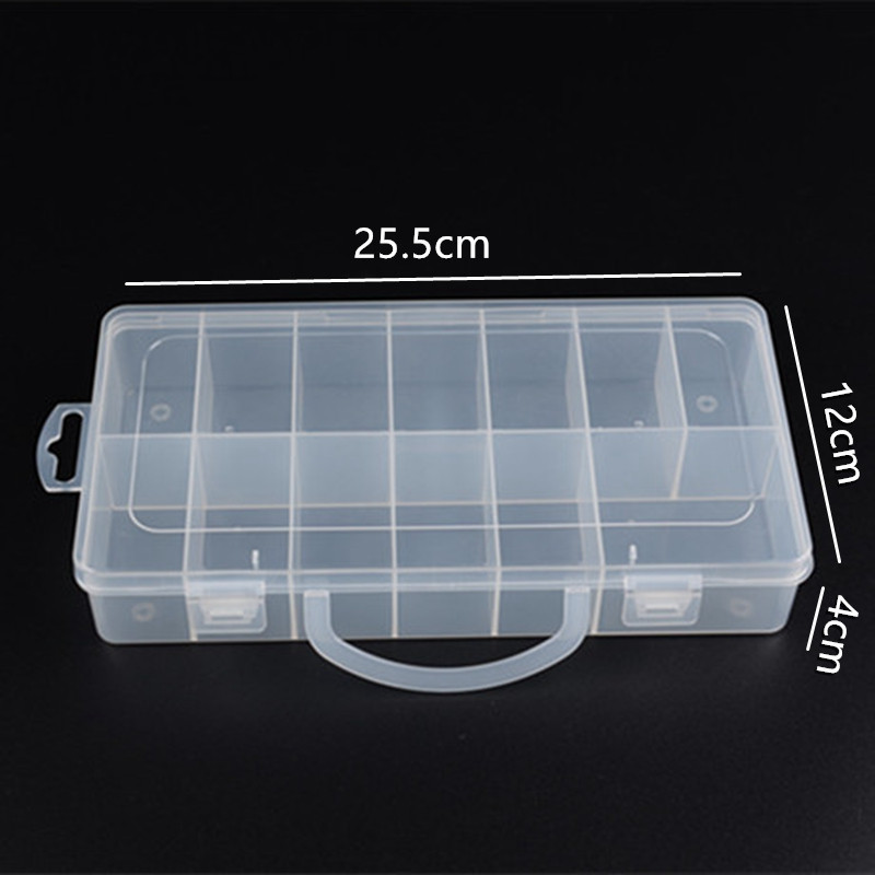 tornillo herramienta de piezas de hardware transparente pp caja divisoria caja de piezas electrónicas de plástico directo fábrica