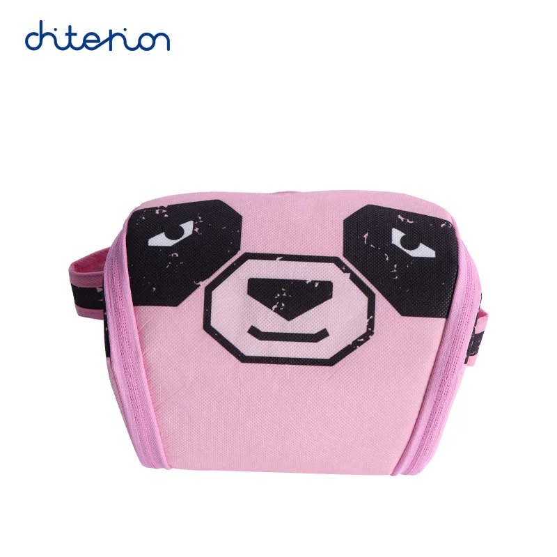 Fuchsia cartoon handheld thermos for kindergarten