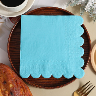 Amazon Hot Sale Disposable Birthday Party Lace Alien Multicolor Series Hotel Restaurant Decorative Napkin