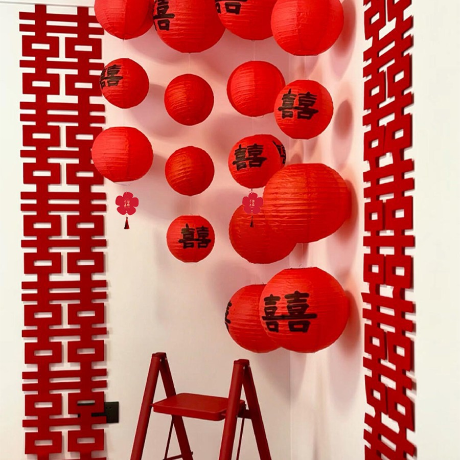 폭포 랜턴 웨딩룸 - 레드 컬러