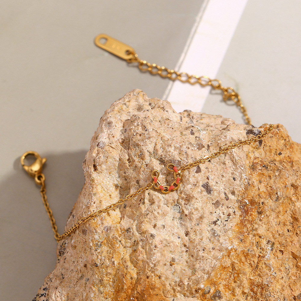 Stainless Steel Hollow Out Horseshoe Bracelet