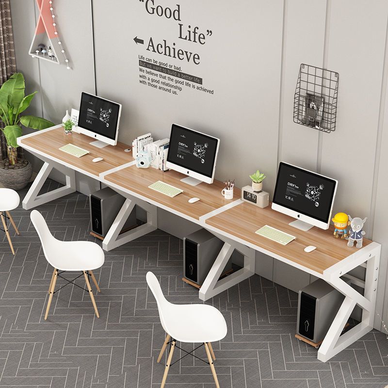 Simple and Economical Student All-In-One Writing Desk Three-Person E-Sports Computer Desk Desktop Home Desk Simple Office Desk