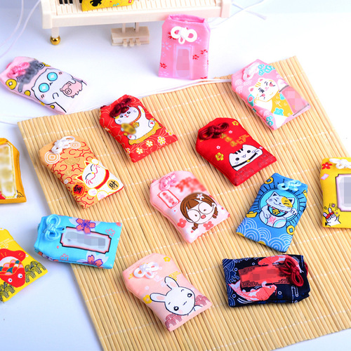Wholesale royal guard sachet sachet Japanese style Japanese style royal guard Asakusa Temple brocade bag internet celebrity pendant baby fetal hair bag royal guard