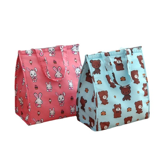 Waterproof foldable portable lunch bag flamingo lunch box bag thermal bag lunch bag meal bag picnic bag storage bag
