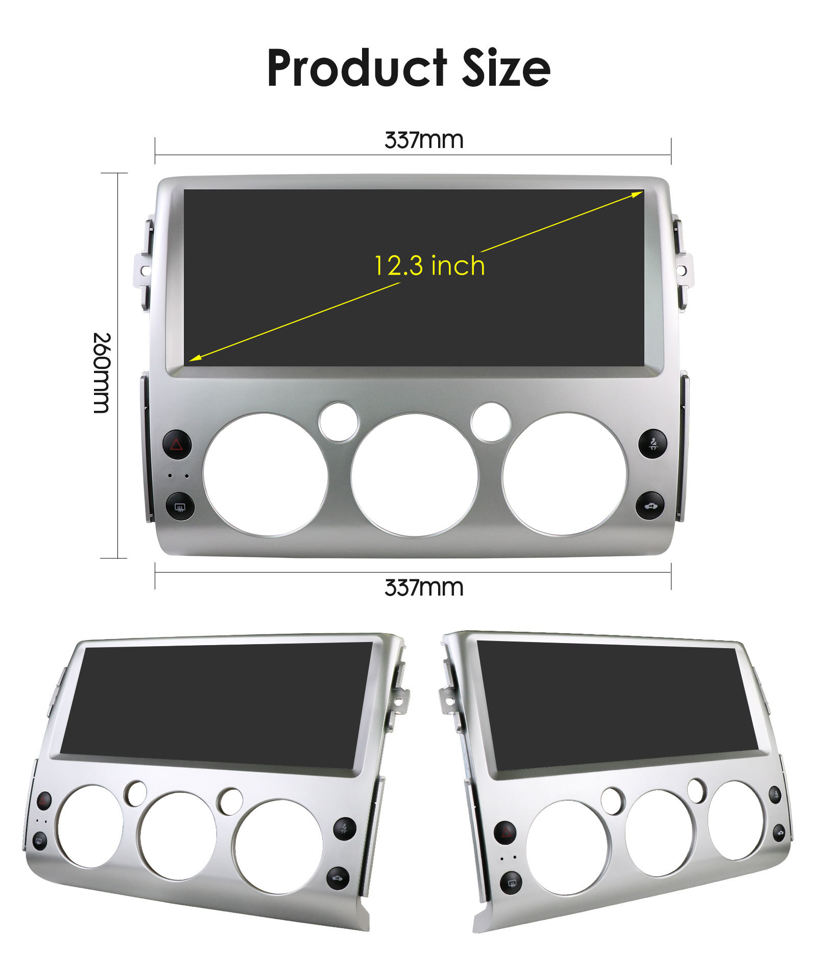 The cross-border model is suitable for 06-21 Toyota FJ Cruiser car MP5 Bluetooth navigation GPS all-in-one