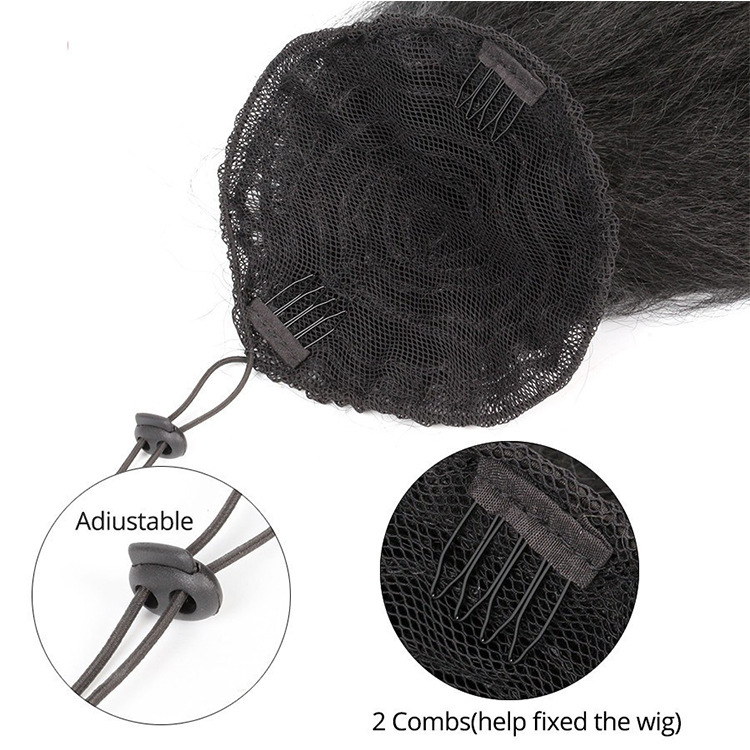 Synthetic hair drawstring ponytail fluffy explosive head corn whisker hair extensions Ponytail_voghion.com