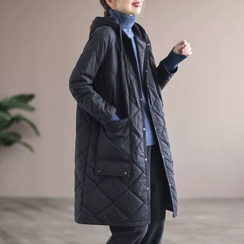 Длинное пальто, Oversize, средней длины (международная торговля)