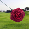 8cm foam PE simulation rose with pole and docked fake flower wedding wedding candy box accessories DIY hand holding flowers